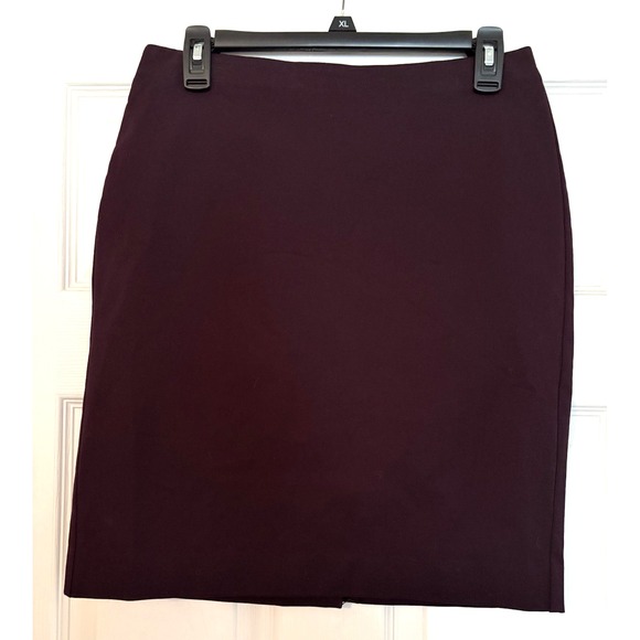 Banana Republic Dresses & Skirts - Banana Republic Dark‎ Purple Pencil Skirt Size 4 Academia Career Back zip Sexy